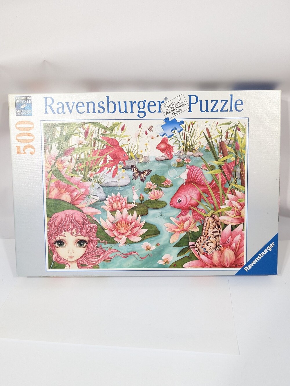 Ravensburger Puzzle 500 pieces Complete Minu's Pond Daydreams floral whimsical